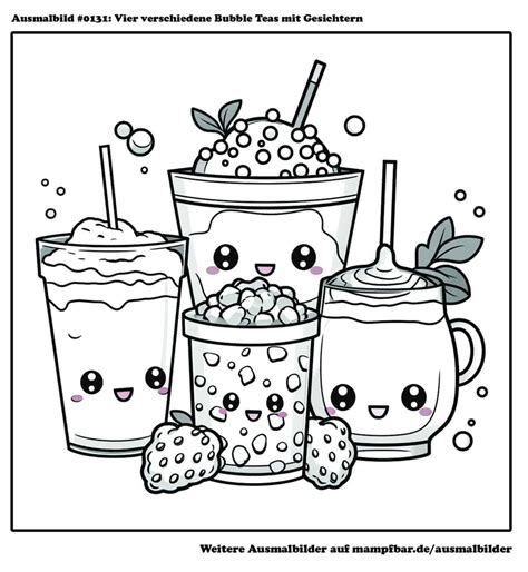 ausmalbilder buble tea|Ausmalbilder Bubble Tea Kreative Malvorlagen zum。